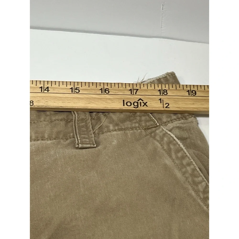 Polo Jeans Co. Ralph Lauren Cargo Shorts Mens 36 Khaki VTG Y2K Jet Lag Hole Prep